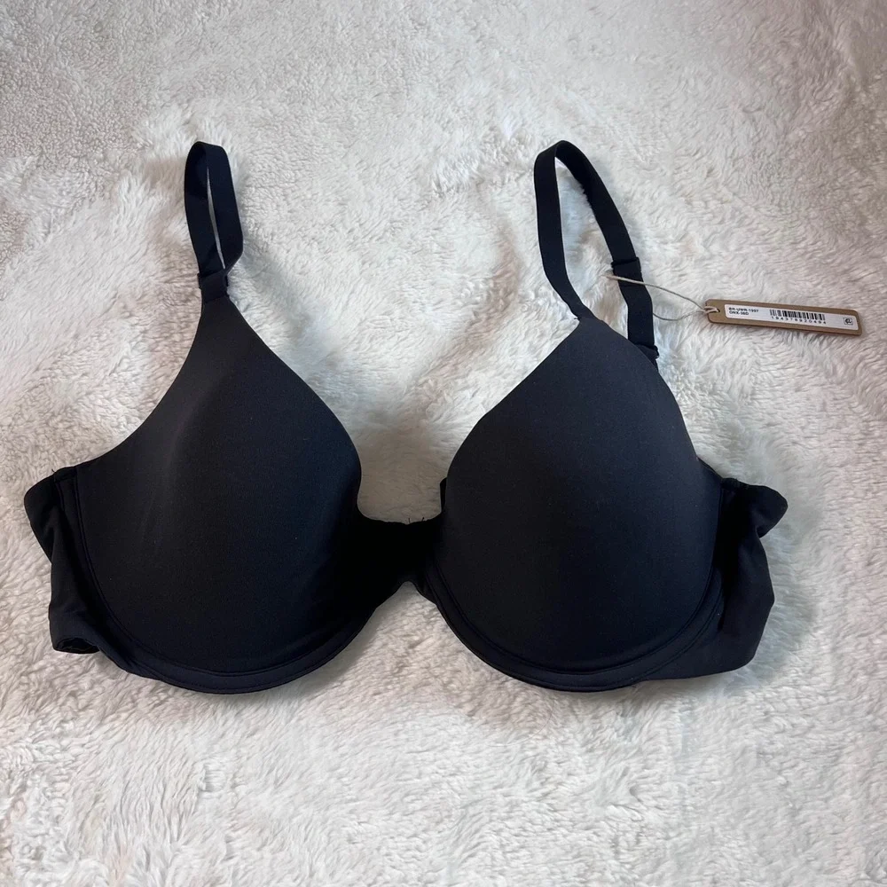 Skims Women's Onyx Underwire Bra Black BR-UWR-1997 Size 38D NWT - Picture 4 of 11